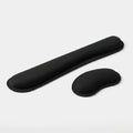 Set repose-poignets clavier et souris en mousse à mémoire de forme noir