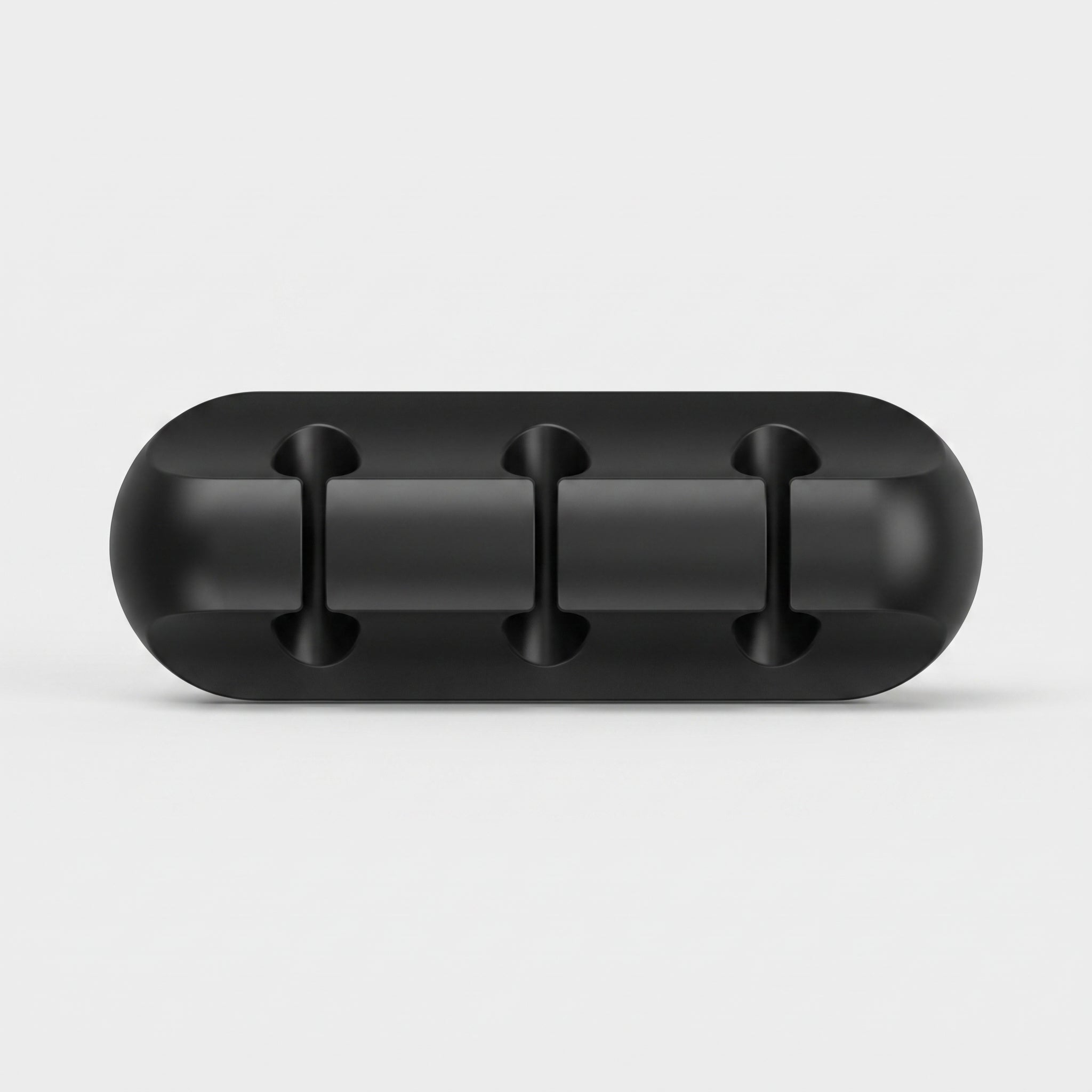 Organisateur de trois câbles en silicone, vue de face