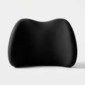 Coussin de soutien lombaire en mousse à mémoire de forme noir, vue de face